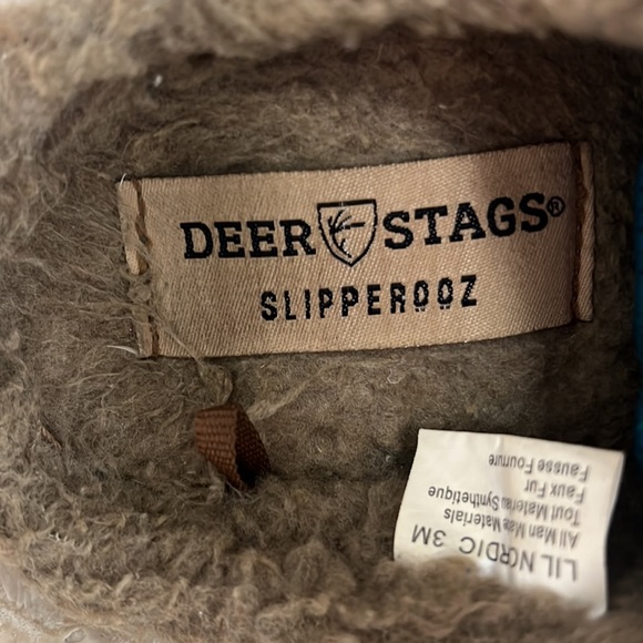 Boys camo slippers size 3 Deer Stags slipperooz - Picture 6 of 9